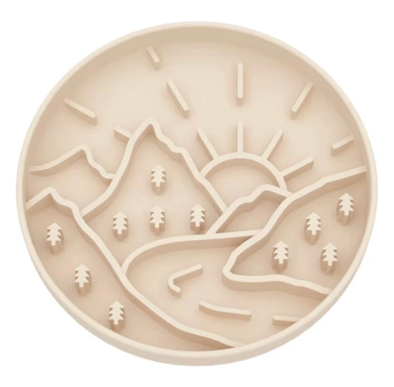 Mountain View Slow Feeder – Neutral Sand